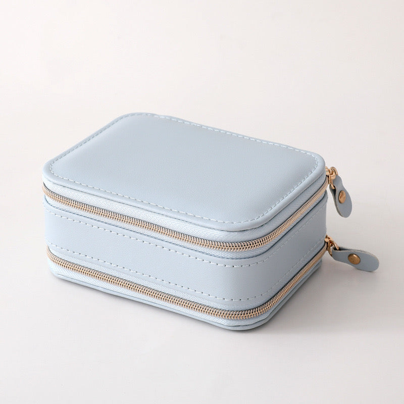 High quality PU leather jewelry case with multi storages