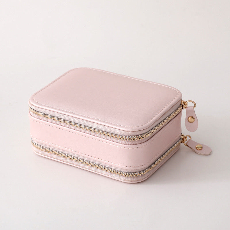 High quality PU leather jewelry case with multi storages