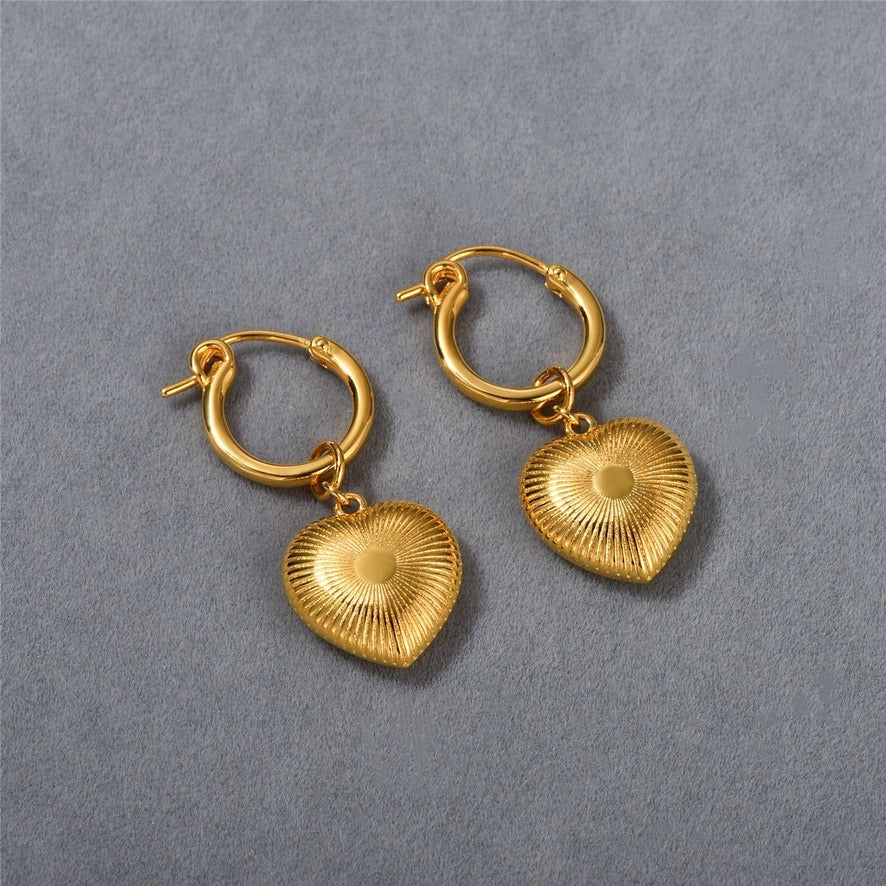 Boucles d'oreilles Stylé Coeur