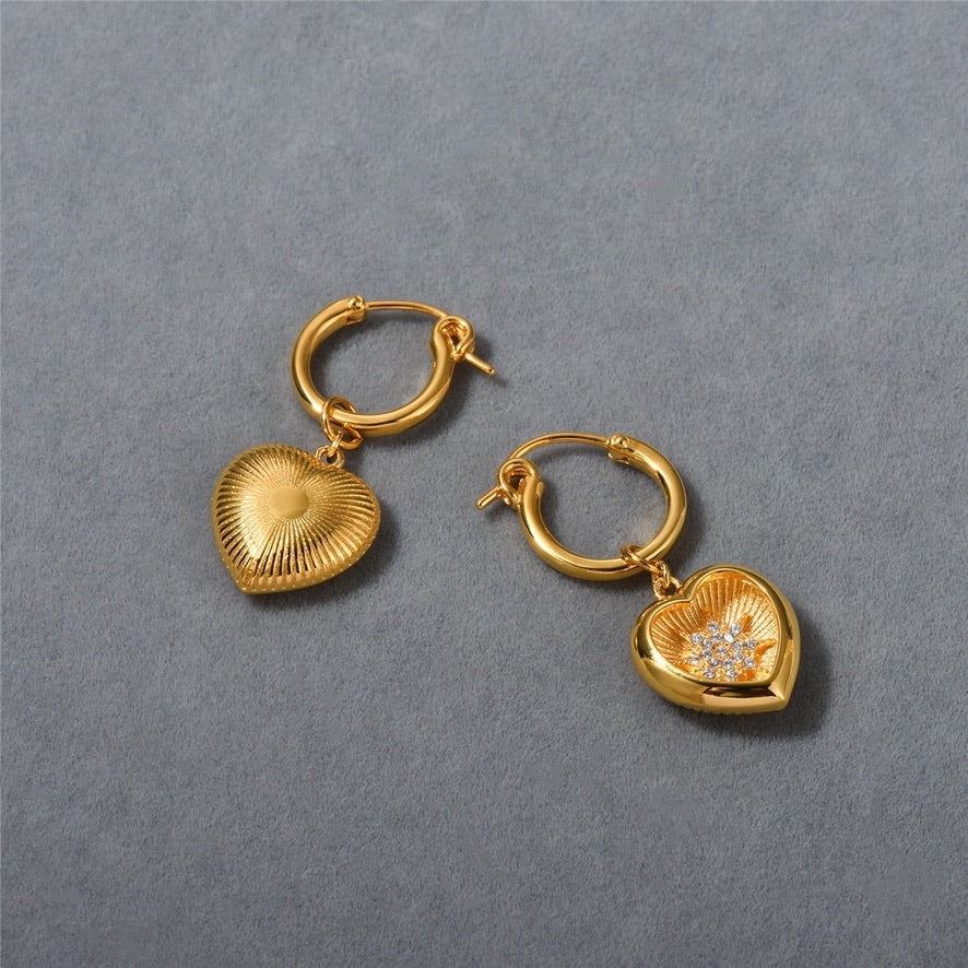 Shinning Heart Earrings