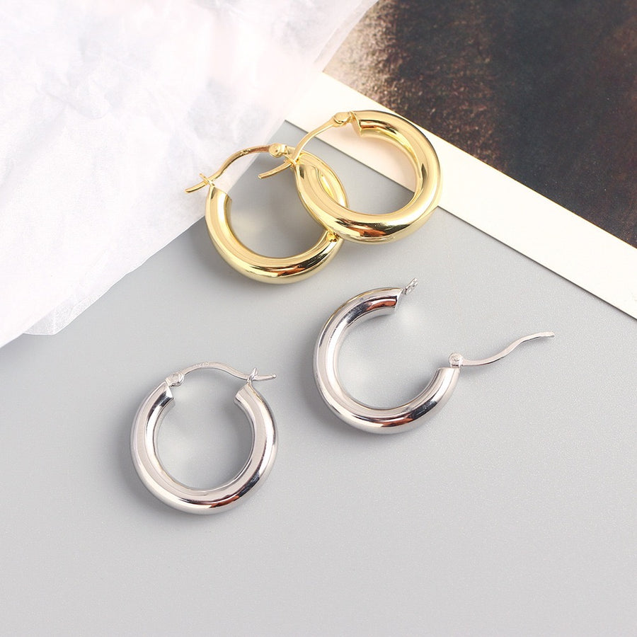 Trendy Minimalist Hoop Earrings