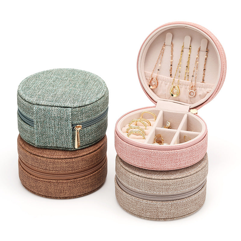 Stylish Round Jewellery Box