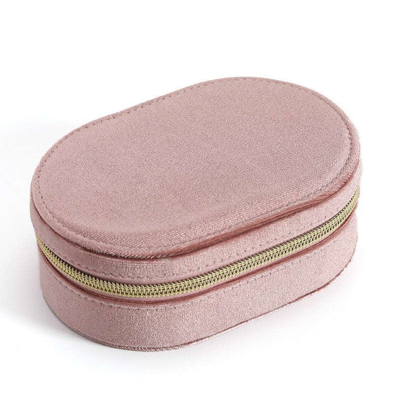 Ainico Oval Velvet Jewellery Box