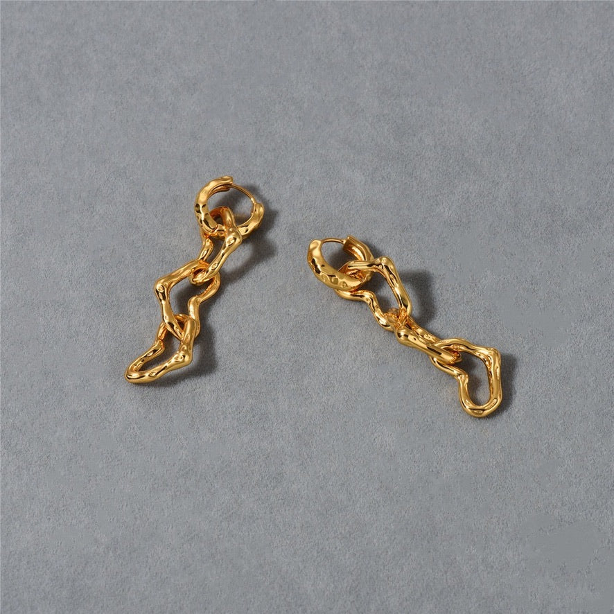 Boucles d'oreilles pendentif coeur élégant