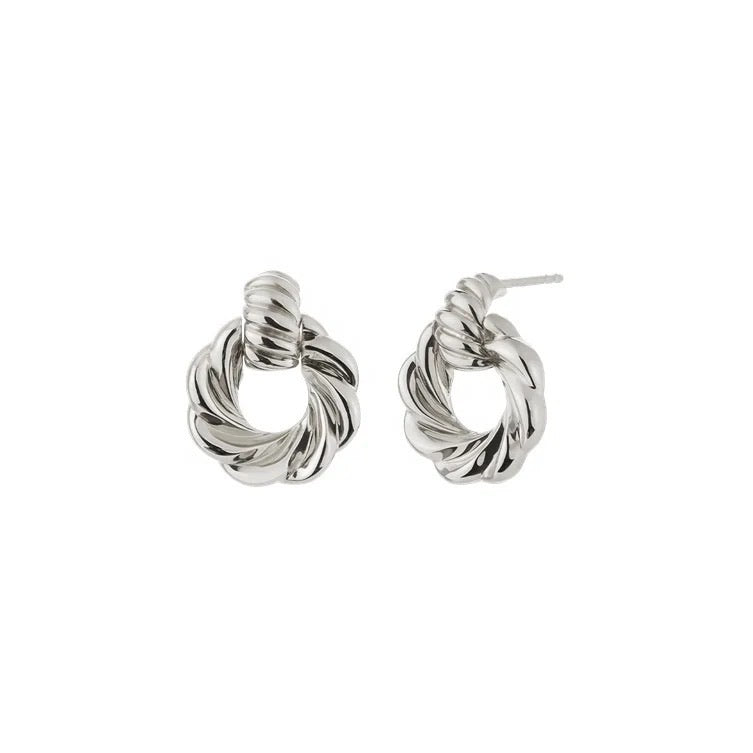 Twisted Round Ear Studs