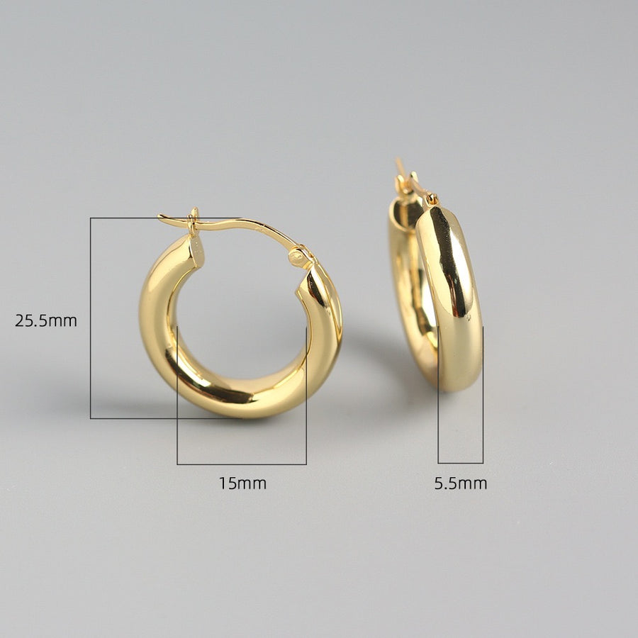 Trendy Minimalist Hoop Earrings