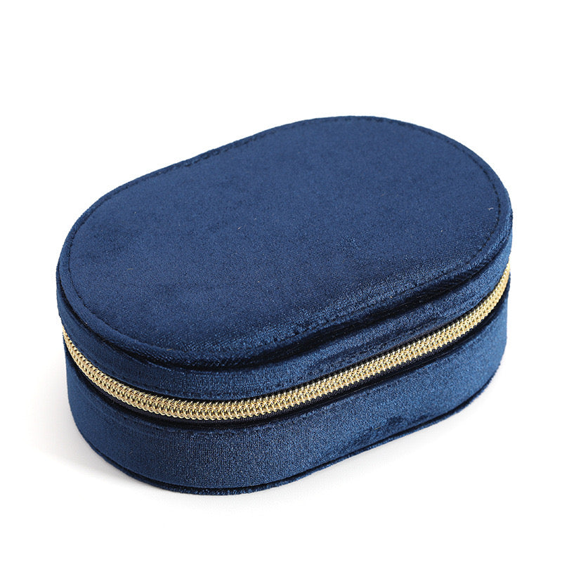 Ainico Oval Velvet Jewellery Box