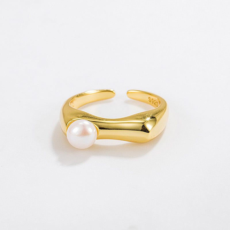 Bague Minimaliste Petite Perle