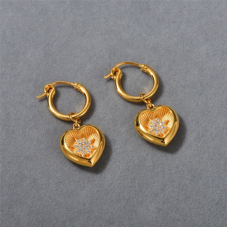 Shinning Heart Earrings