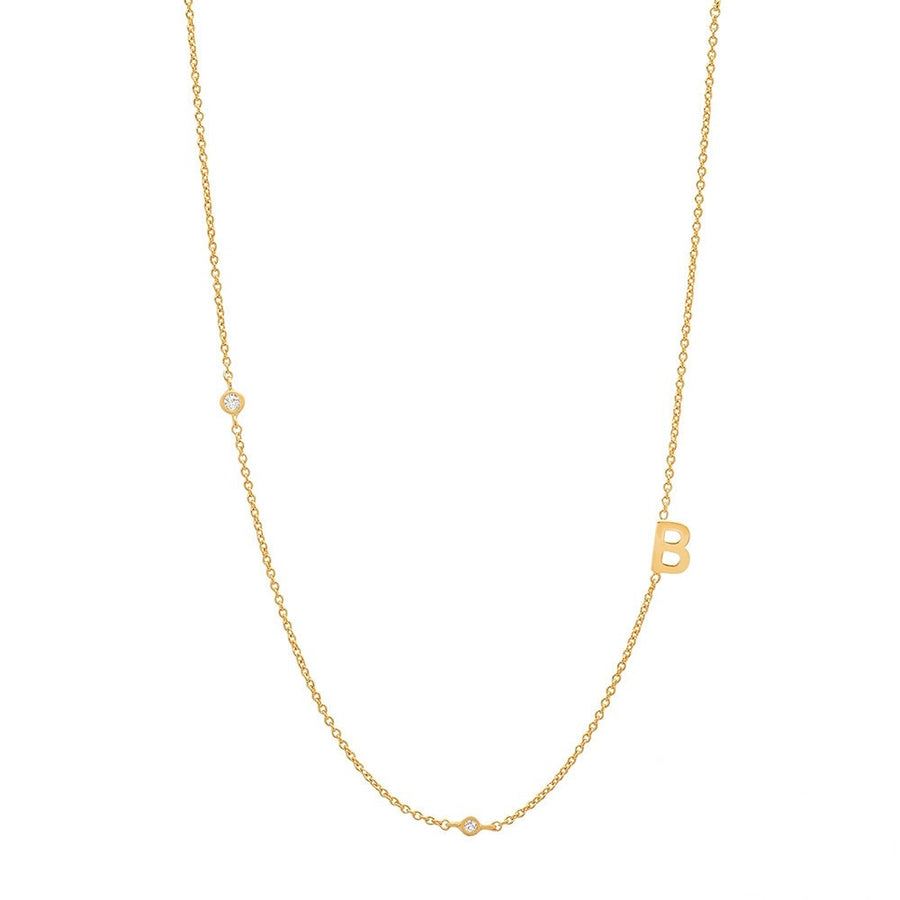 Personalised Letter Necklace in Gold Plated Silver