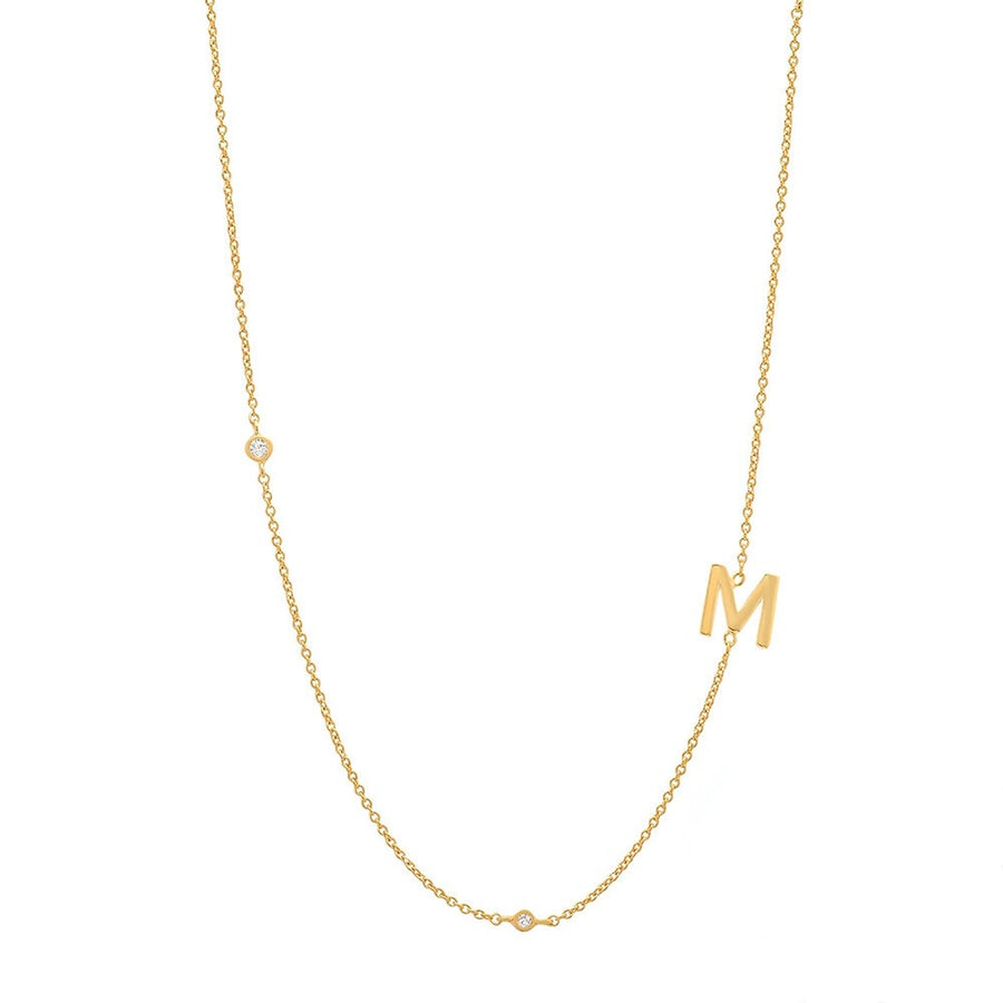 Personalised Letter Necklace in Gold Plated Silver