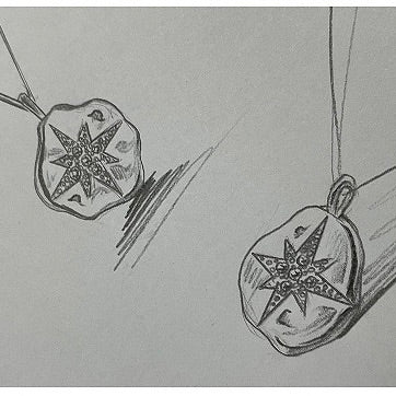 Polar Star Pendant Necklace