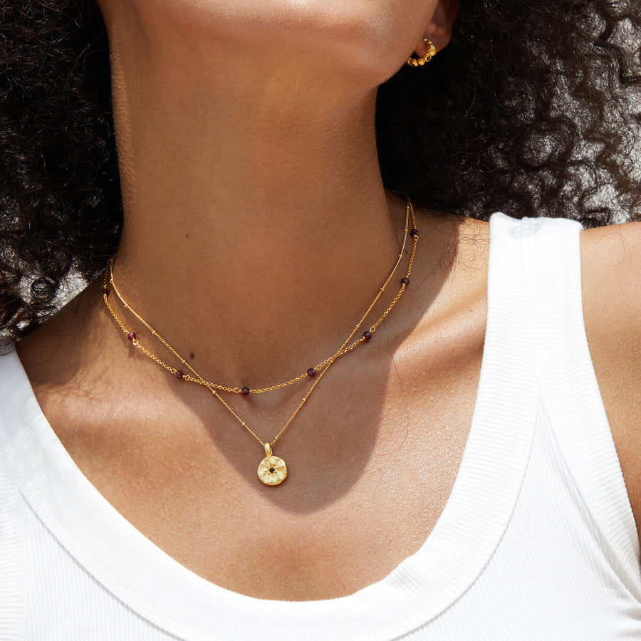 Stellar Garnet Necklace