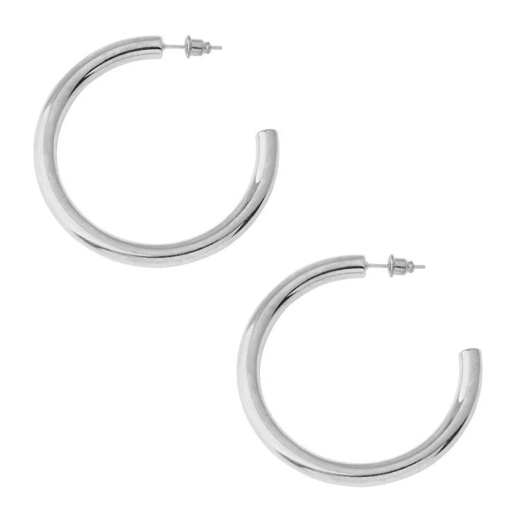 Trendy Large Minimalist Hoop Earrings