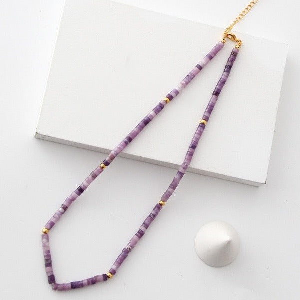 Natural Stone Bead Necklace