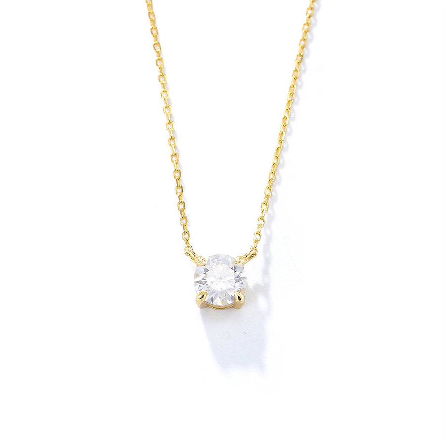 Cubic Zirconia Diamond Effect Pendant Necklace