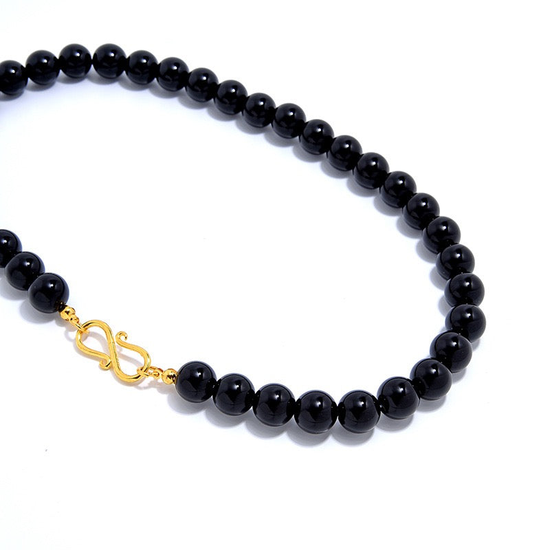 Black Onyx Necklace & Bracelet