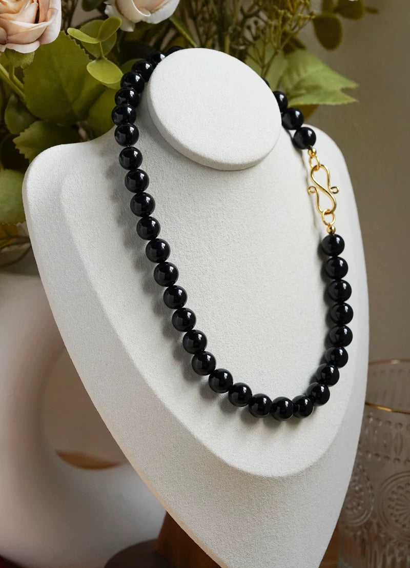 Black Onyx Necklace & Bracelet