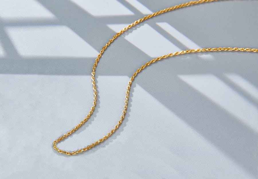 Minimalist Rope Twisted Chain