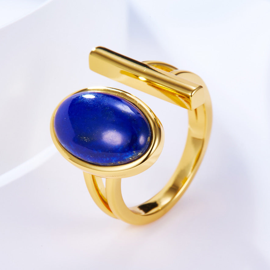 Stylish Design Lapis Lazuli Ring