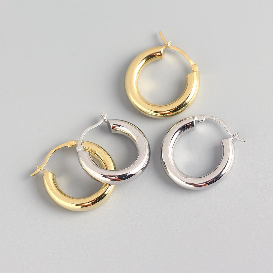 Trendy Minimalist Hoop Earrings