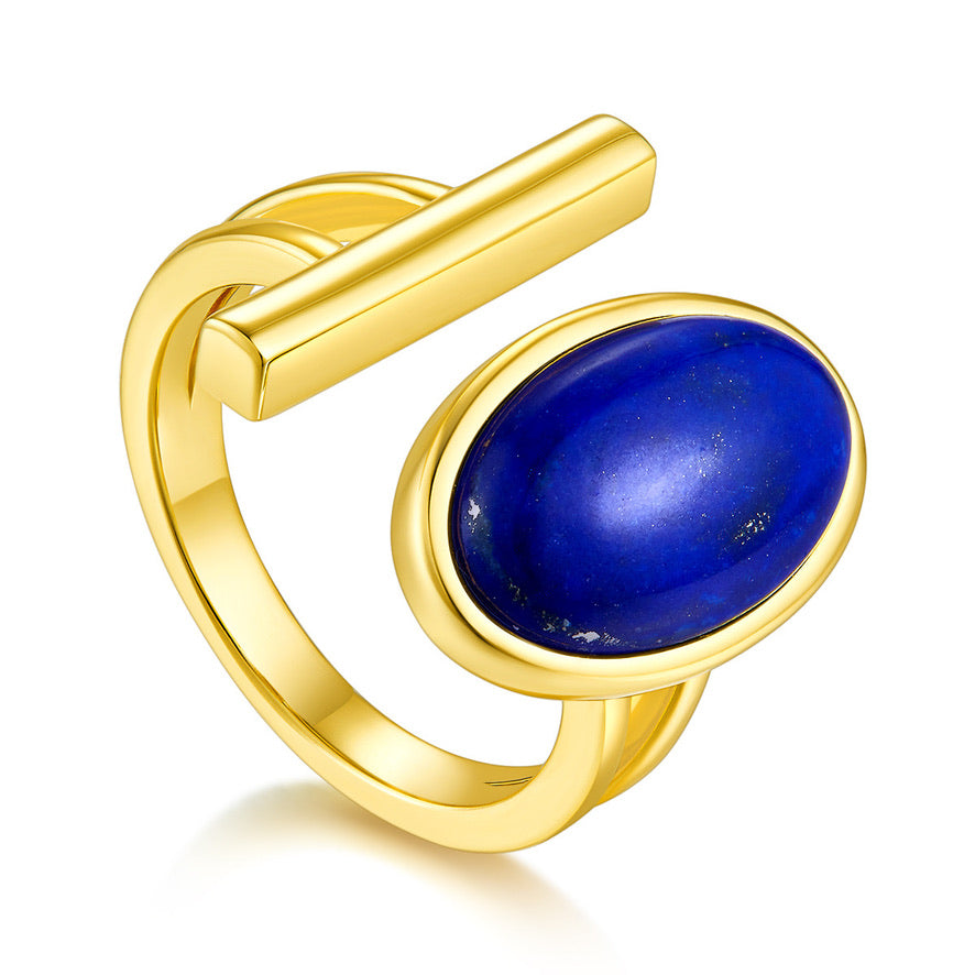 Stylish Design Lapis Lazuli Ring