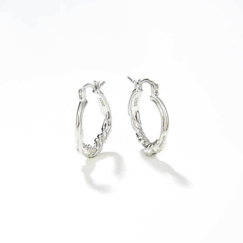 Stylish Twisted Hoop Earrings