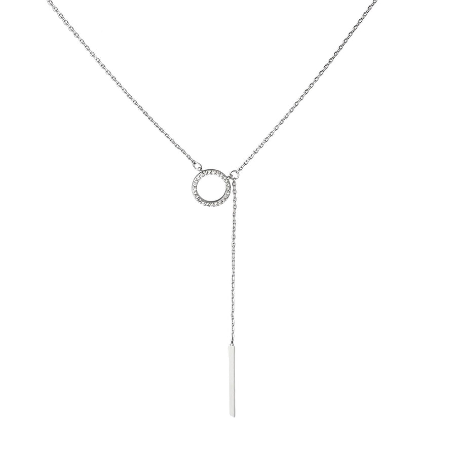 Stylish Long Cercle Pendant Necklace