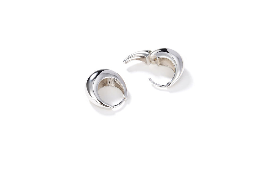 Minimalist Chunky Oval Shape Hoop Earrings