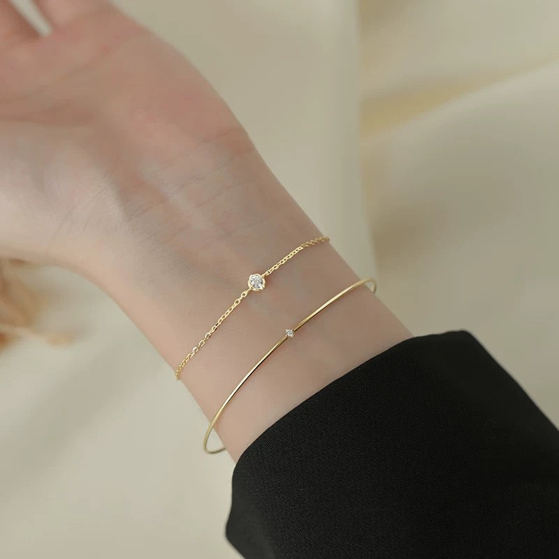 Minimalist Crystal Bracelet