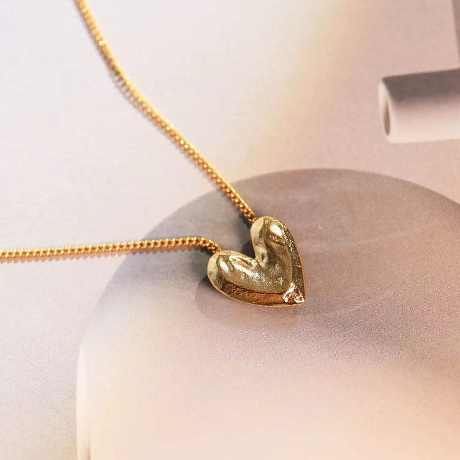 Splendid Heart Necklace in Vermeil