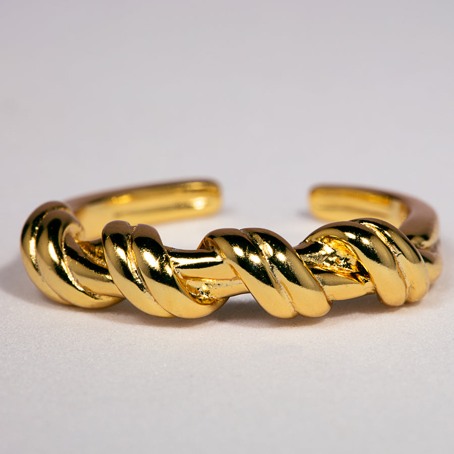 Stylish Twisted Ajustable Open Ring