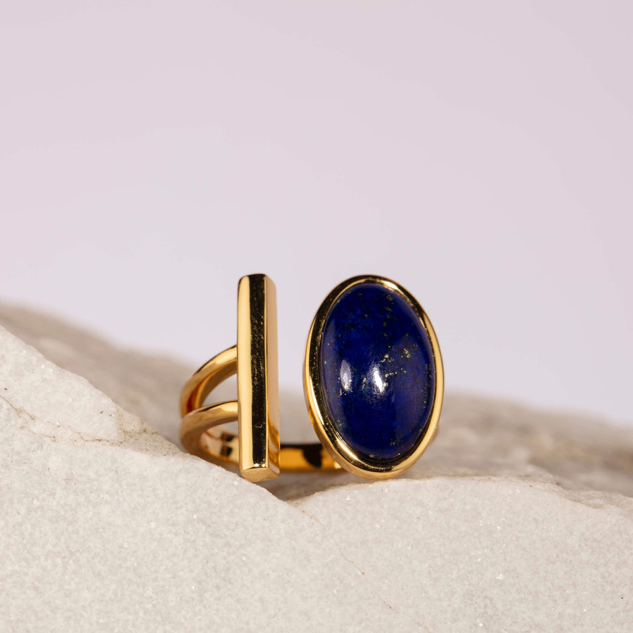 Bague Lapis Lazuli au design élégant