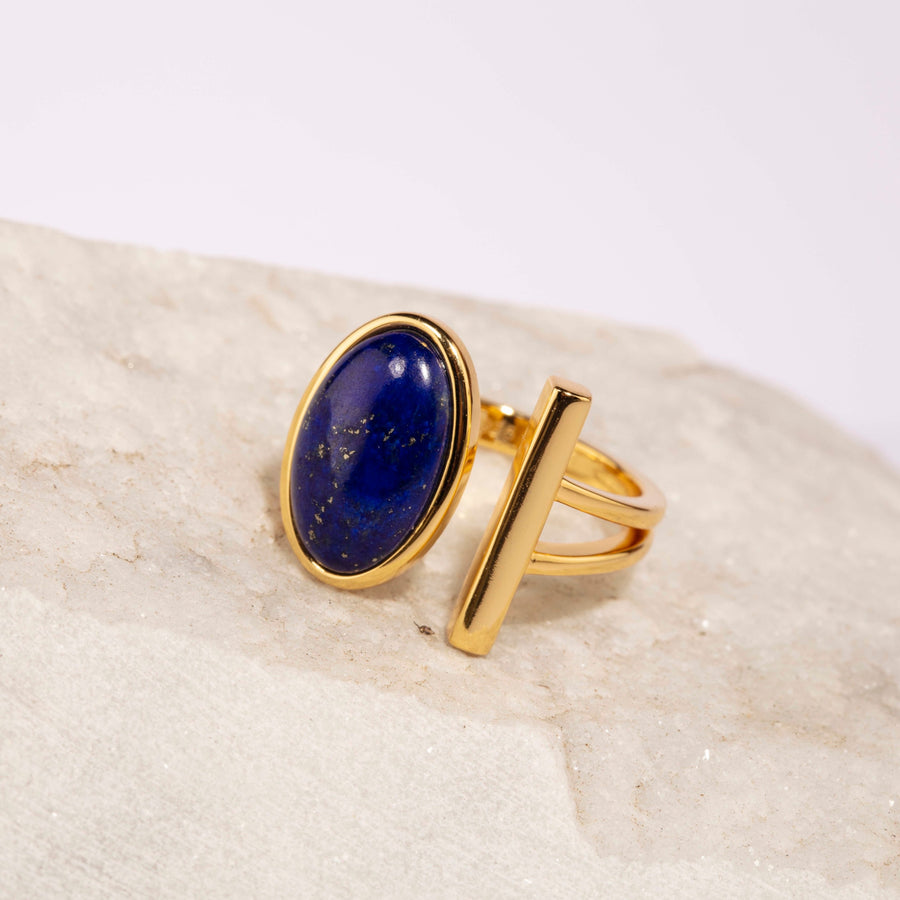 Bague Lapis Lazuli au design élégant