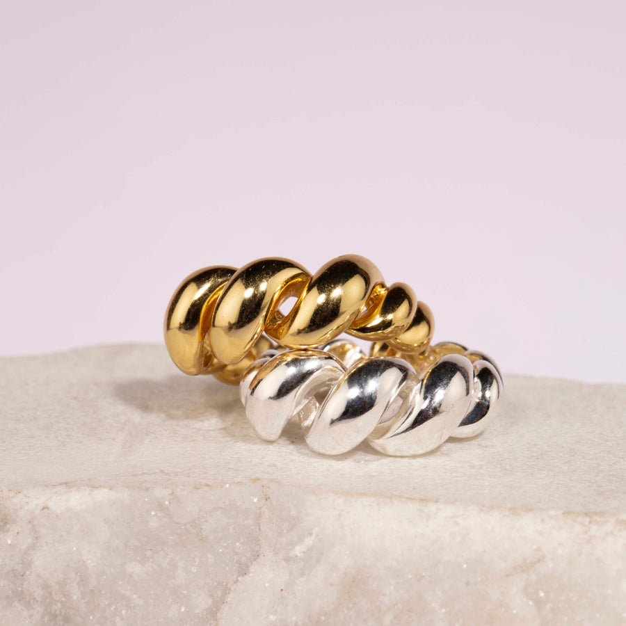 French Croissant Minimalist Ring