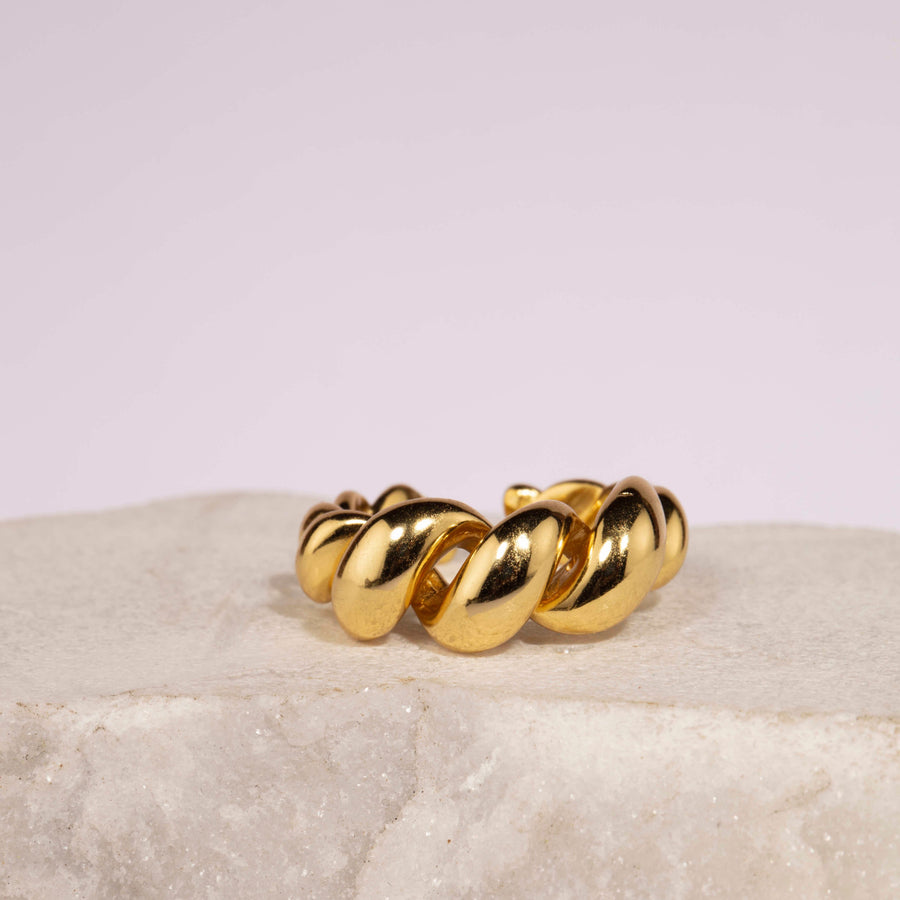 French Croissant Minimalist Ring