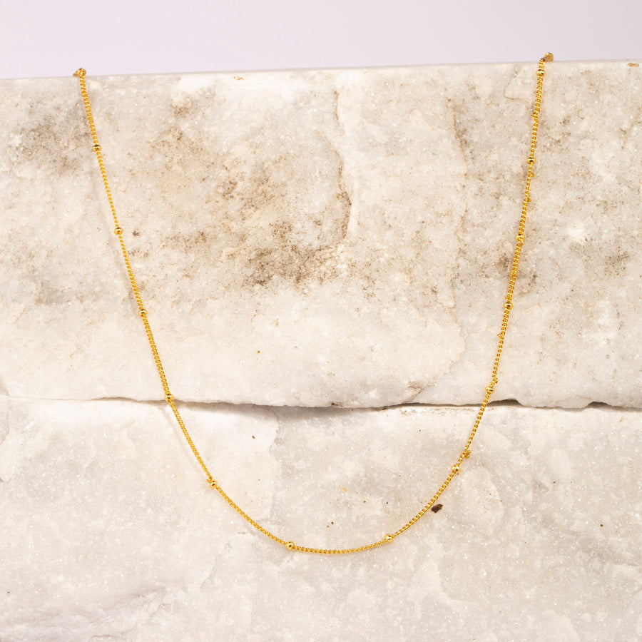 Minimalist Bead Choker Necklace