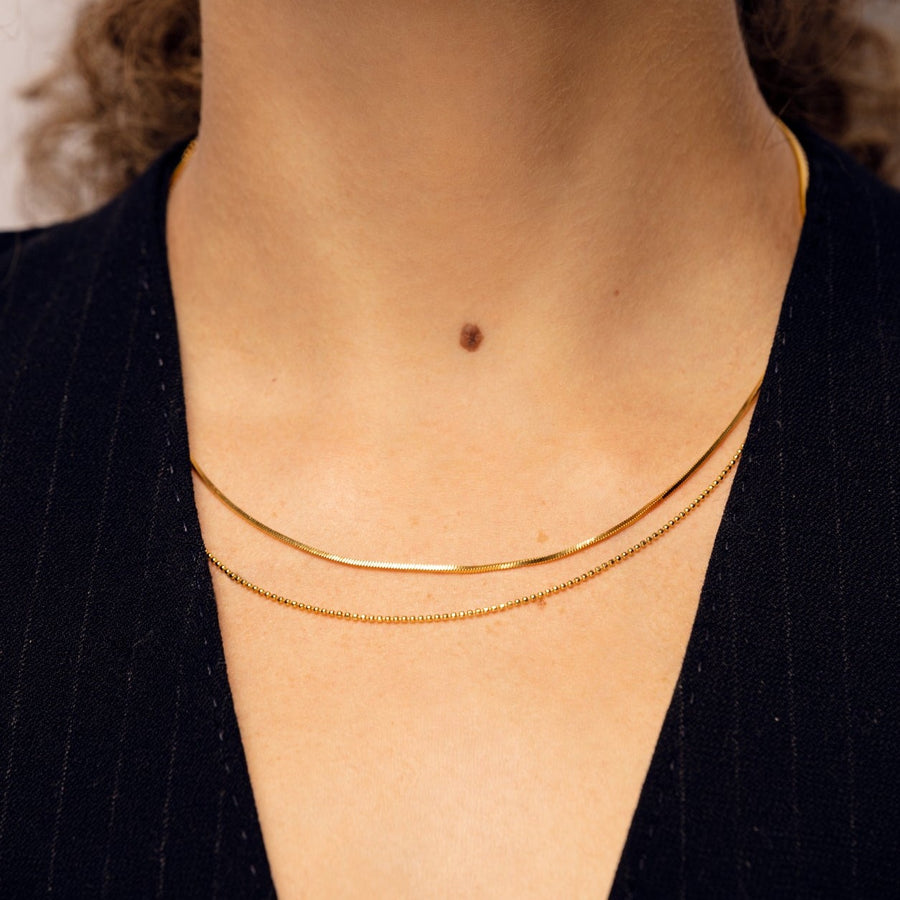 Double Layered Chain Necklace