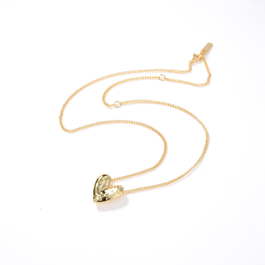 Splendide Collier Coeur en Vermeil