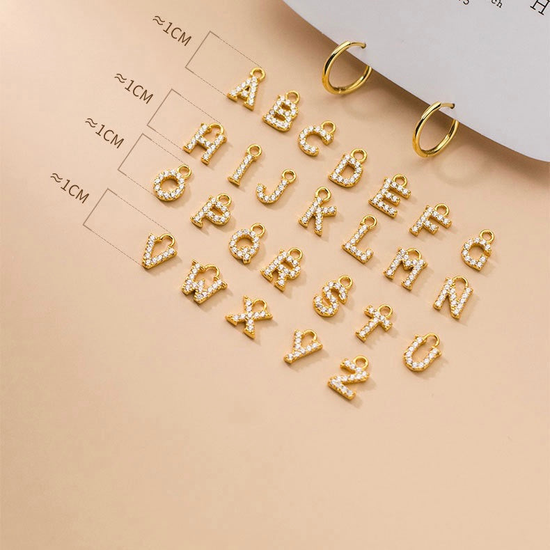 Personalizable Letter Earrings in Gold Plated Silver