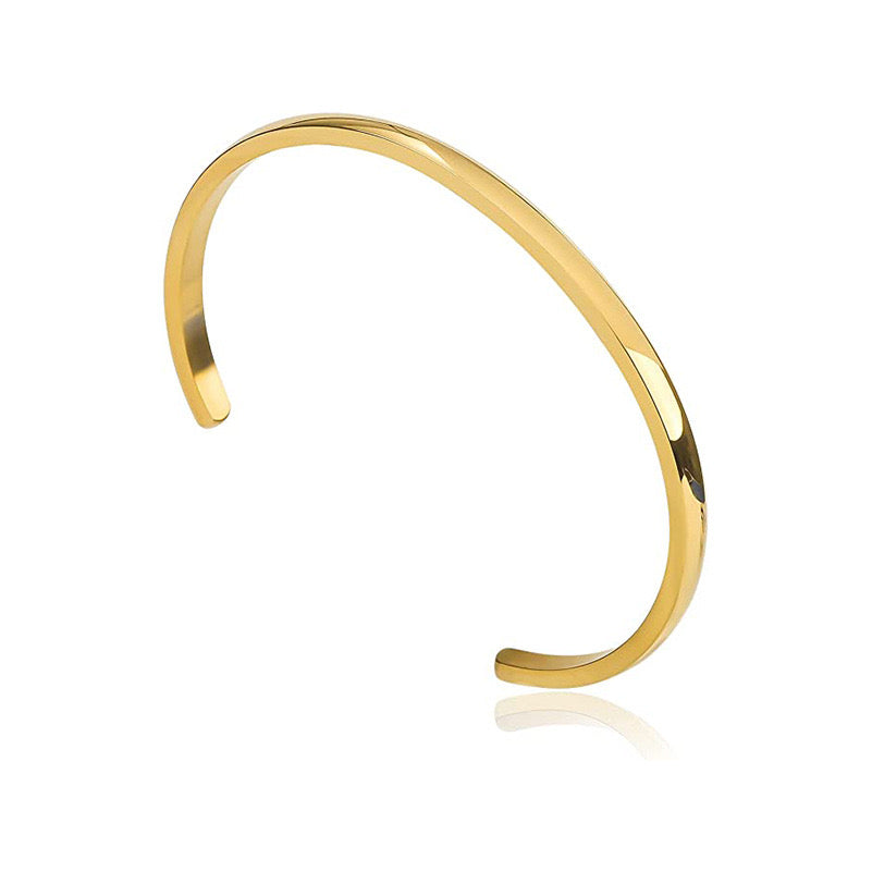 Minimalist Chunky Bangle Bracelet