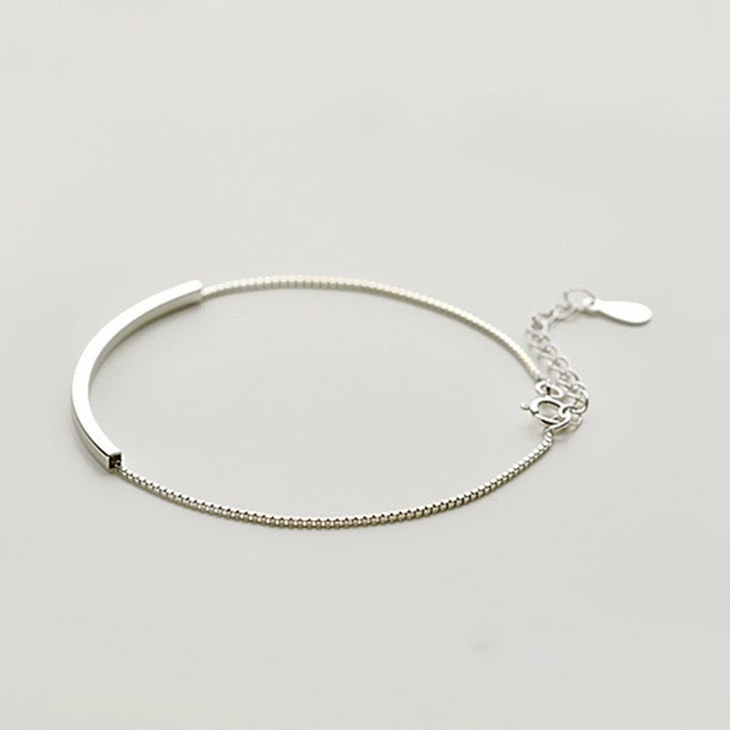 Bracelet Argent Barre Minimaliste