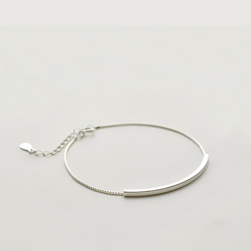 Bracelet Argent Barre Minimaliste