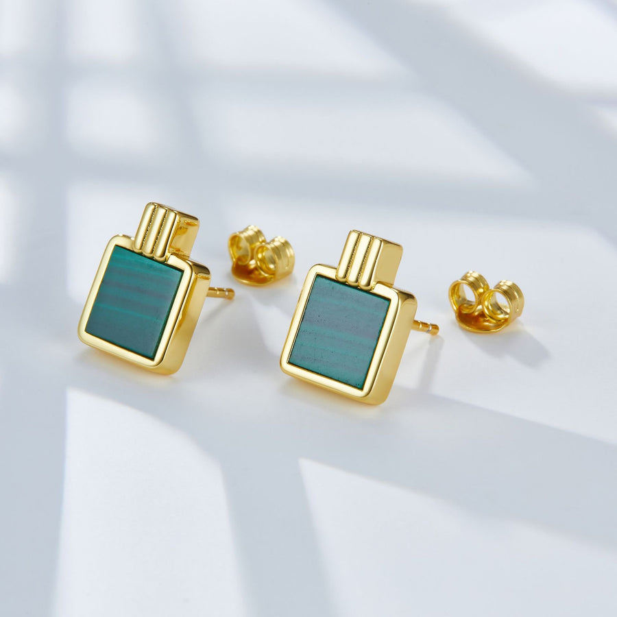 Stylish Malachite Studs Earrings