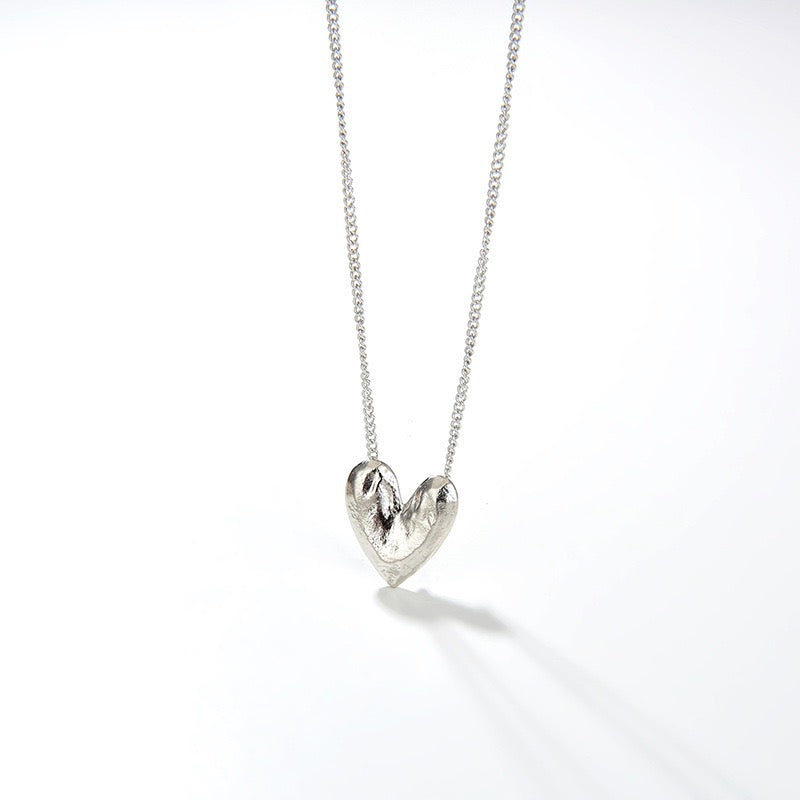 Splendide Collier Coeur en Vermeil