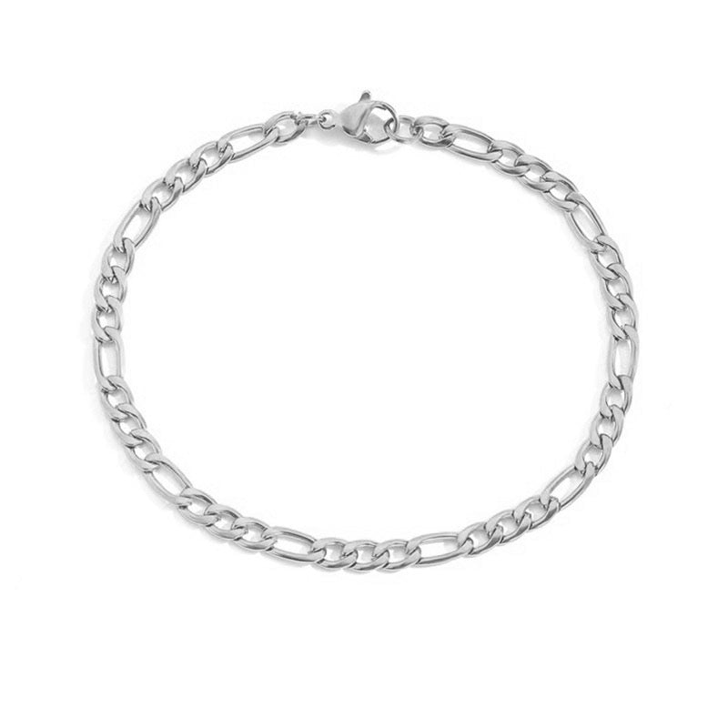 Bracelet Chaîne Figaro Plat